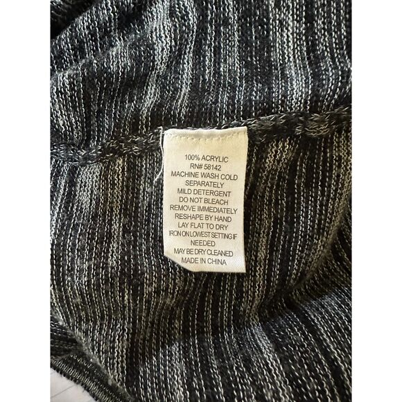 London Times Women's Mottled Gray Ombre Sweater Dress, Size 8 Short Sleeves - Picture 4 of 4